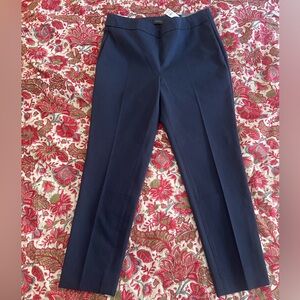 Talbots Navy Chatham Slim Ankle Pant